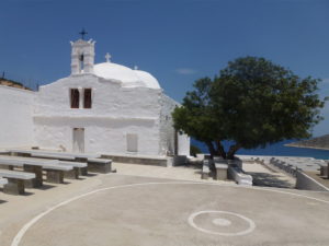 The church at Agia Theodóti where the panegyris is held on September 8th