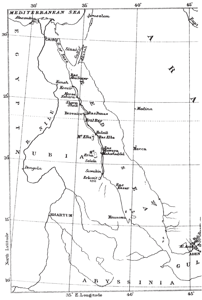 Theodore's map of the Sudanese littoral (photo: The Bent Archive)