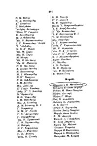Fig. 2. The name of Ephrosini E. Manolakaki in the list of subscribers of her father’s book Karpathiaka (p.294)